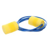 3M™ E-A-R™ Classic™ Disposable Blue Vinyl Corded Yellow Foam Earplugs