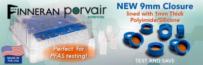 PFAS free Chromatography Vials & Closures Manufactured in USA by Finneran Porvair