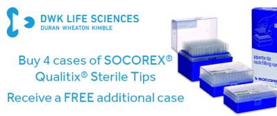 Buy 4 cases of SOCOREX® Qualitix® Sterile Tips Receive a FREE additional case